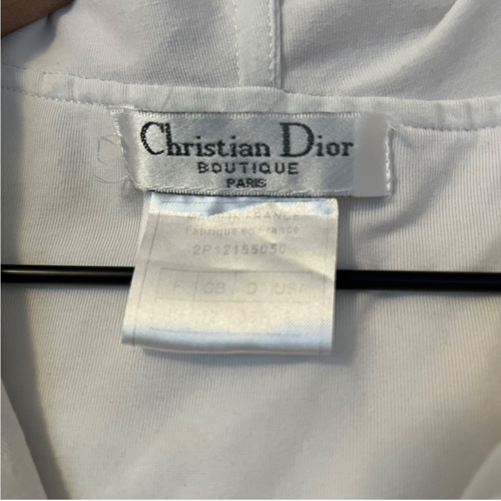Christian Dior Boutique Paris Y2K Cherry Blossom Monogram Hooded Jacket US 6 - Picture 4 of 8